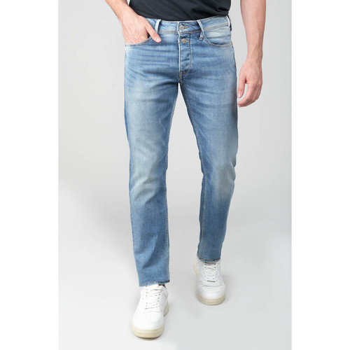 Jeans ajusté 600/17, longueur 34 bleu en coton Ilan Le Temps des Cerises