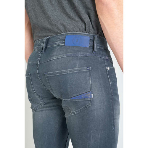 Jeans ajusté stretch 700/11, longueur 34 bleu en coton Felix