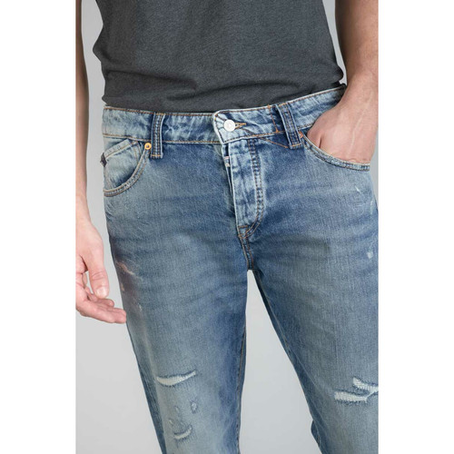 Jeans regular, droit 700/20, longueur 34 bleu en coton