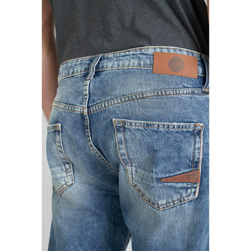 Jeans regular, droit 700/20, longueur 34 bleu en coton