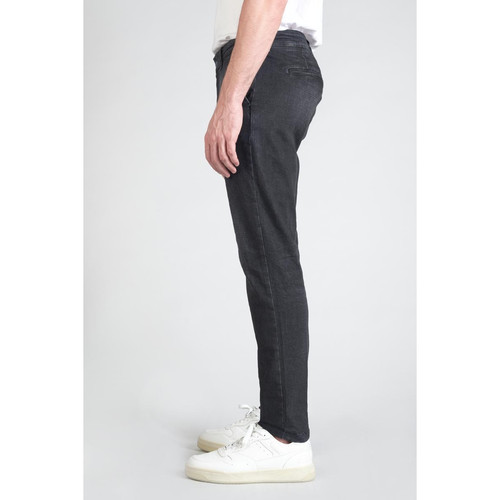 Jeans chino DEJEAN, longueur 34 noir en coton