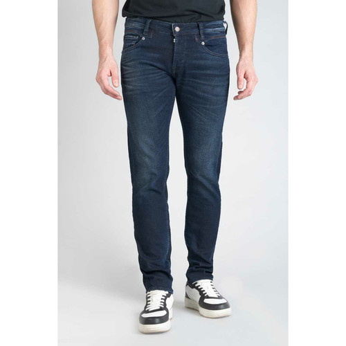 Jeans ajusté stretch 700/11, longueur 34 bleu en coton Mason