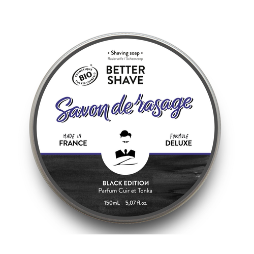 Monsieur Barbier - Savon De Rasage Traditionnel Better Shave Black Edition 150 Ml - CADEAUX SAINT VALENTIN HOMME