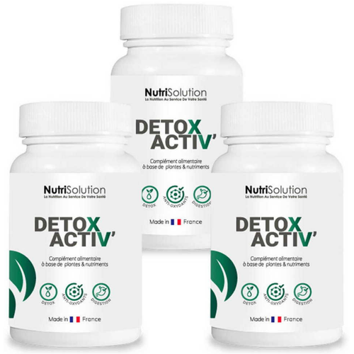 NutriSolution - Detox Activ  - X3 - Produit bien etre sante