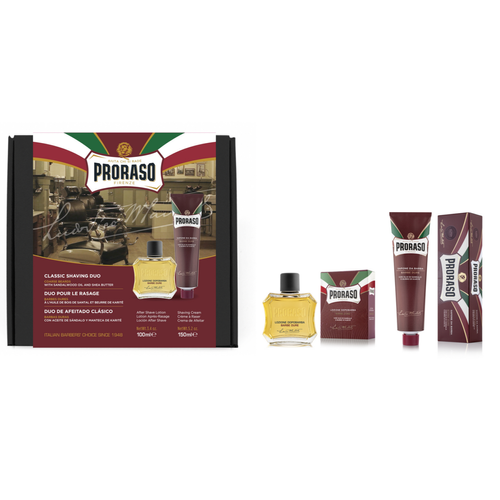 Proraso - Coffret Rasage Homme Proraso Duo Rouge - Soin rasage homme