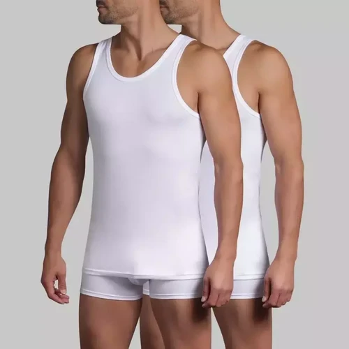 Dim - Pack de 2 Débardeurs X-Temp - Thermorégulation Active Blanc / Blanc - Mode homme