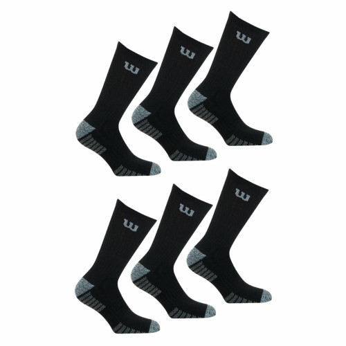 Wilson - Lot de 6 paires de chaussettes mi-hautes homme Access Wilson - Sélection sport