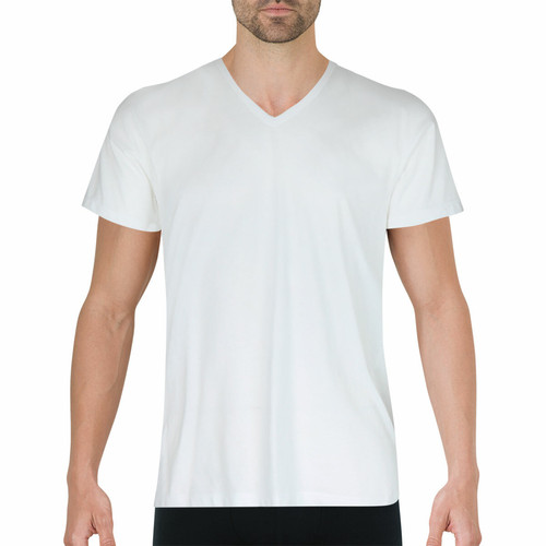 Eminence - T-shirt col V Coton d'Egypte - Vetements homme