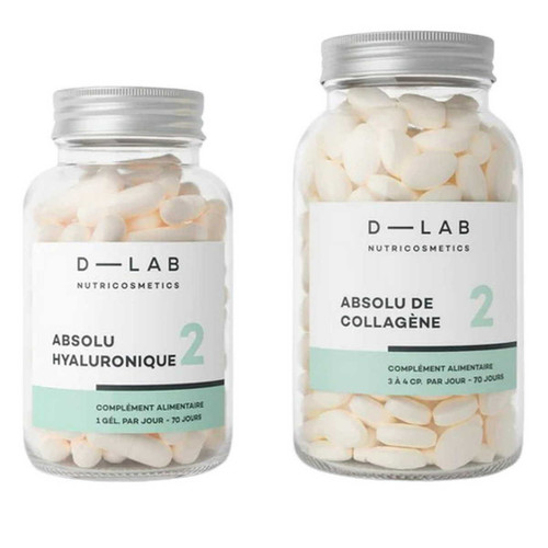 D-LAB Nutricosmetics - Duo Nutrition-Absolue 2,5 Mois - Cosmetique homme