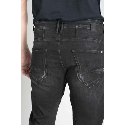 Jeans tapered 903, longueur 34 noir en coton
