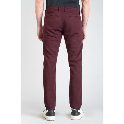 Pantalon slim - Rouge en coton
