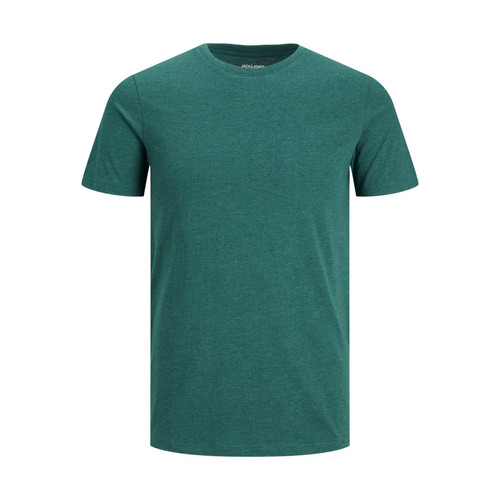 Jack & Jones - T-shirt Standard Fit Col rond Manches courtes Turquoise foncé en coton Zane - Jack et jones