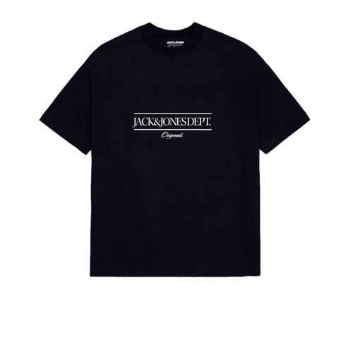 Jack & Jones - T-shirt double col noir - Mode homme
