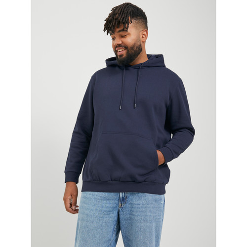 Jack & Jones - Sweat à capuche Relaxed Fit Manches longues Bleu Marine Ray - Mode homme