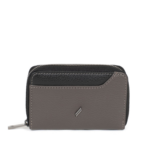 Daniel Hechter Maroquinerie - Porte-cartes Stop RFID Cuir TOGETHER Taupe/Noir Dell - Petite Maroquinerie Homme
