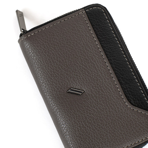 Porte-cartes Stop RFID Cuir TOGETHER Taupe/Noir Dell Daniel Hechter Maroquinerie