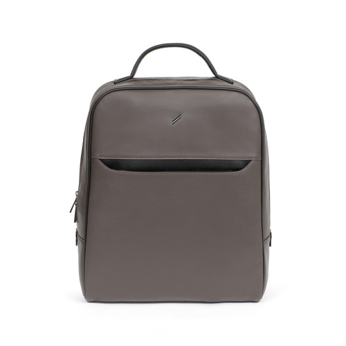 Daniel Hechter Maroquinerie - Sac à dos 13'' & A4 Cuir TOGETHER Taupe/Noir Baz - Maroquinerie homme