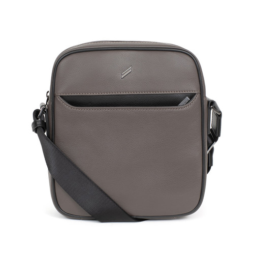 Daniel Hechter Maroquinerie - Sacoche Cuir TOGETHER Taupe/Noir Ari - Sacs Homme