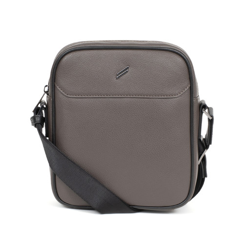 Daniel Hechter Maroquinerie - Sacoche Cuir TOGETHER Taupe/Noir Cody - Besace homme messenger