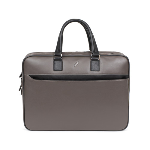 Daniel Hechter Maroquinerie - Porte-documents 13'' & A4 Cuir TOGETHER Taupe/Noir Sal - Sac cuir homme