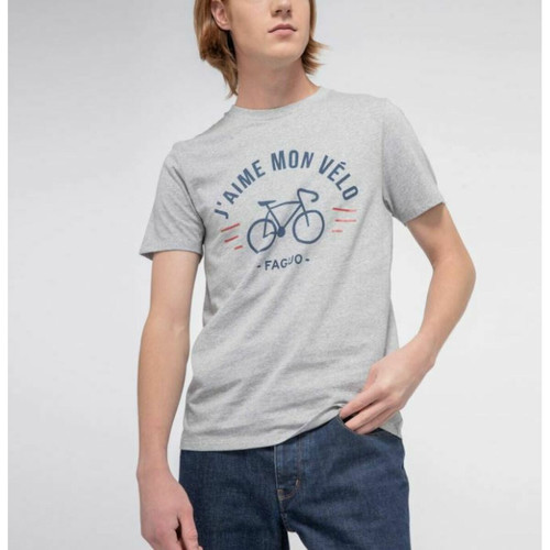 T-Shirt pour homme en coton gris ARCY