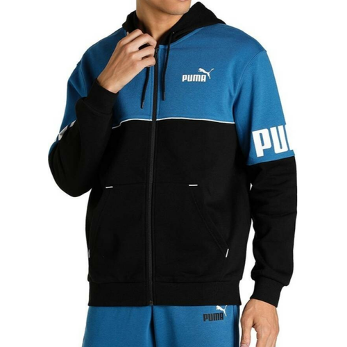 Puma - Sweatshirt garcon en coton bicolore PWR CLB - Pull gilet sweatshirt homme