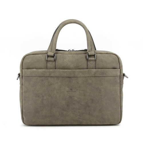 Hexagona - Porte-documents 15'' & A4 DIFFERENCE Taupe Gary - Porte document homme cuir