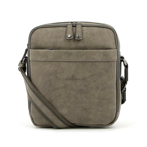 Hexagona - Sacoche DIFFERENCE Taupe Kyle - Sac homme marron