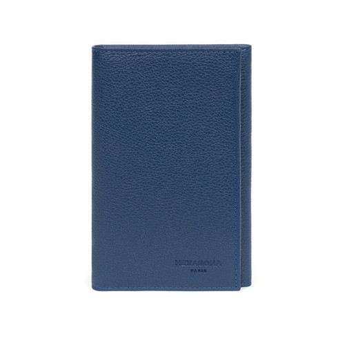Hexagona - Porte-papiers bleu - Porte document homme cuir
