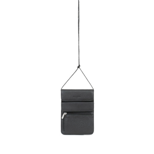 Hexagona - Pochette ceinture noir - Hexagona maroquinerie