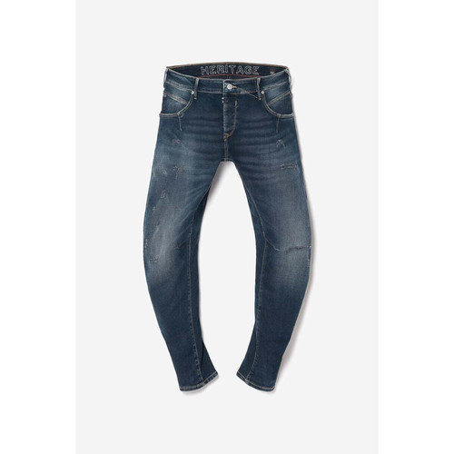 Jeans tapered 903, longueur 34 bleu en coton Owen Le Temps des Cerises