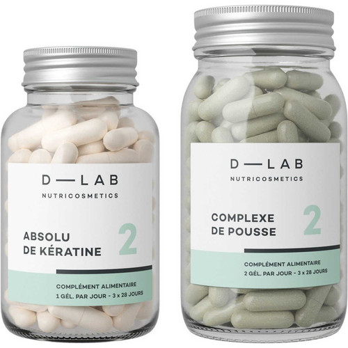 D-LAB Nutricosmetics - Duo Nutrition-Capillaire 3 Mois - Cosmetique homme