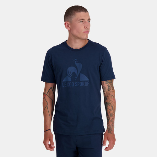 T-shirt Monochrome SS N°1 bleu en coton