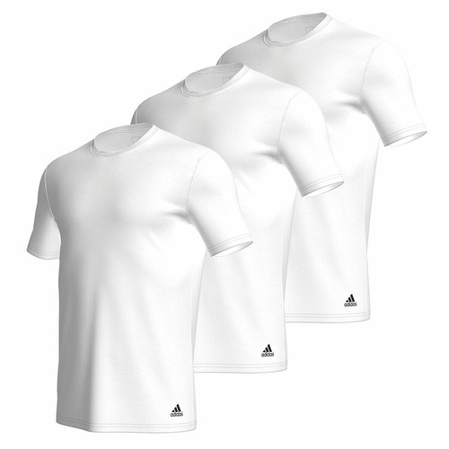 Adidas Underwear - Lot de 3 tee-shirts col rond homme Active Core Coton Adidas - Promotions Mode HOMME