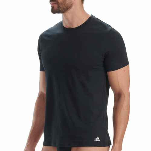 Lot de 3 tee-shirts col rond homme Active Core Coton Adidas noir