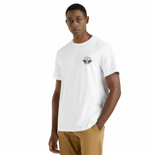 Tee-shirt manches courtes en coton blanc Dockers