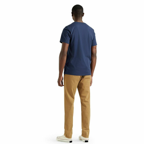 Tee-shirt manches courtes en coton bleu marine