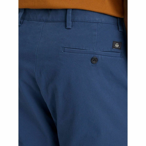 Pantalon chino slim Motion bleu en coton