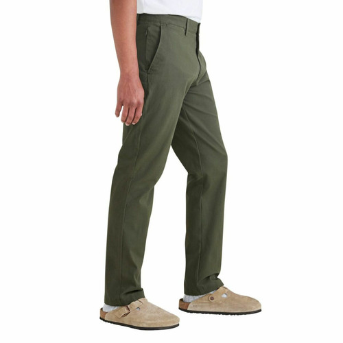 Pantalon chino slim Motion vert olive Dockers