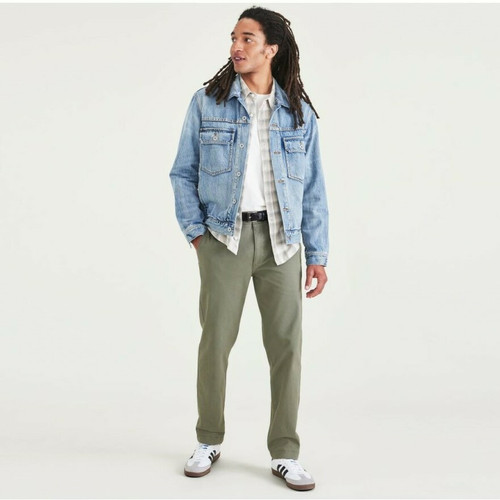 Dockers - Pantalon chino slim California vert - Mode homme