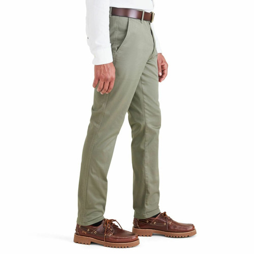 Pantalon chino skinny Original vert en coton