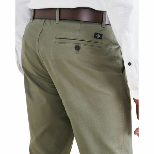 Pantalon chino skinny Original vert en coton