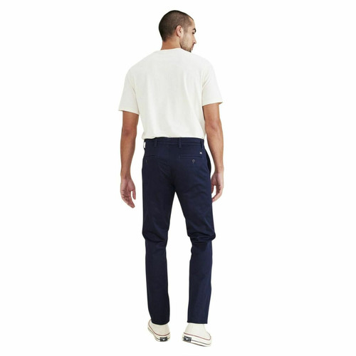 Pantalon chino slim Original bleu marine en coton