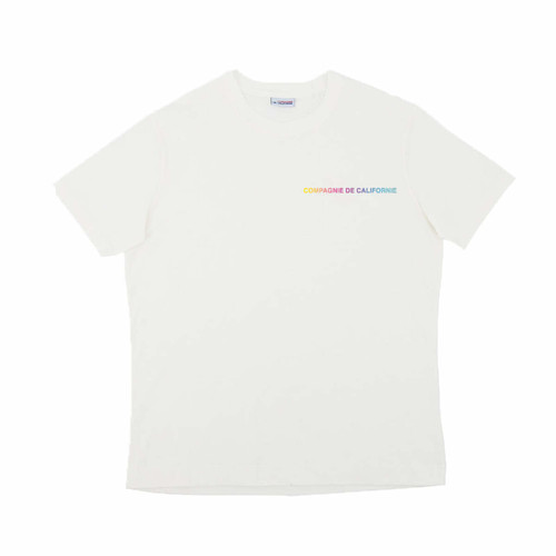 Tee-shirt MC Woodstock blanc cassé