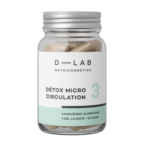 D-LAB Nutricosmetics - Détox Microcirculation  - Produit sommeil vitalite energie