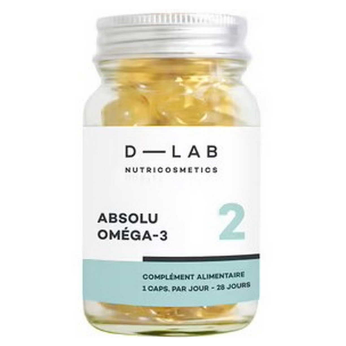 D-LAB Nutricosmetics - Absol Oméga 3 - Souplesse & Elasticité - Complement alimentaire beaute