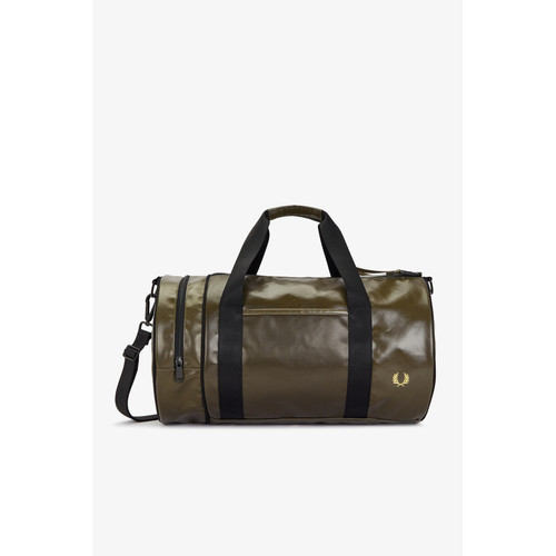 Fred Perry - Sac de voyage TONAL CLASSIC BARREL vert/gold - Maroquinerie homme