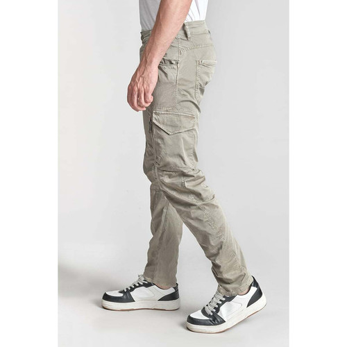 Le Temps des Cerises - Pantalon cargo ALBAN gris Milo - Mode homme