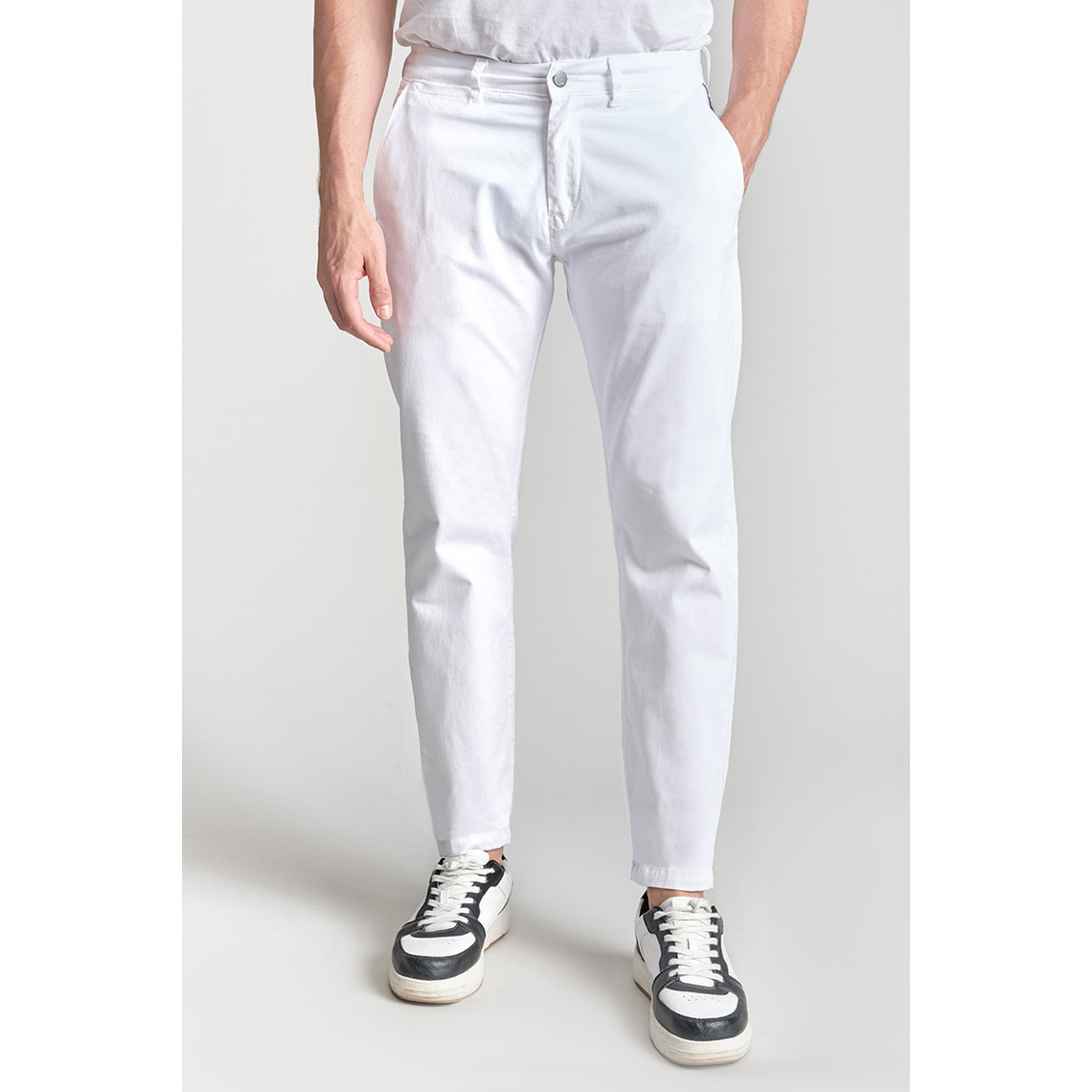 Pantalon chino CESAR blanc