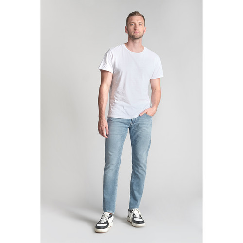 Le Temps des Cerises - Jeans ajusté super stretch 700/11, longueur 34 bleu Wynn - Vetements homme